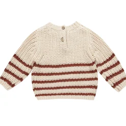 Rex Sweater in Cranberry Stripe by Quincy Mae