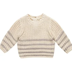 Rex Sweater in Fog Stripe by Quincy Mae