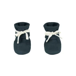 Ribbed Booties in Blue Grey by Gray Label
