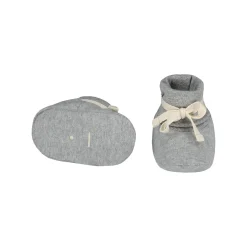 Ribbed Booties in Grey Melange by Gray Label