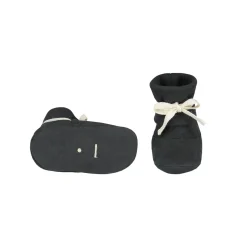 Ribbed Booties in Nearly Black by Gray Label