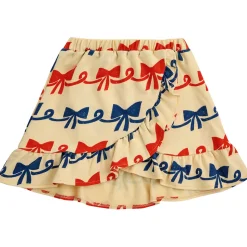 Ribbon Bow All Over Ruffle Skirt by Bobo Choses