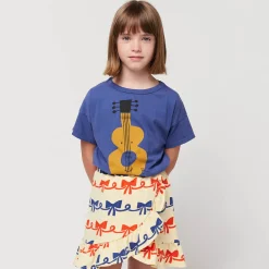Ribbon Bow All Over Ruffle Skirt by Bobo Choses