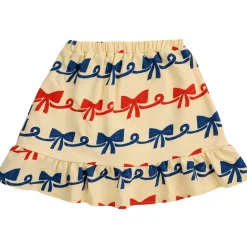 Ribbon Bow All Over Ruffle Skirt by Bobo Choses