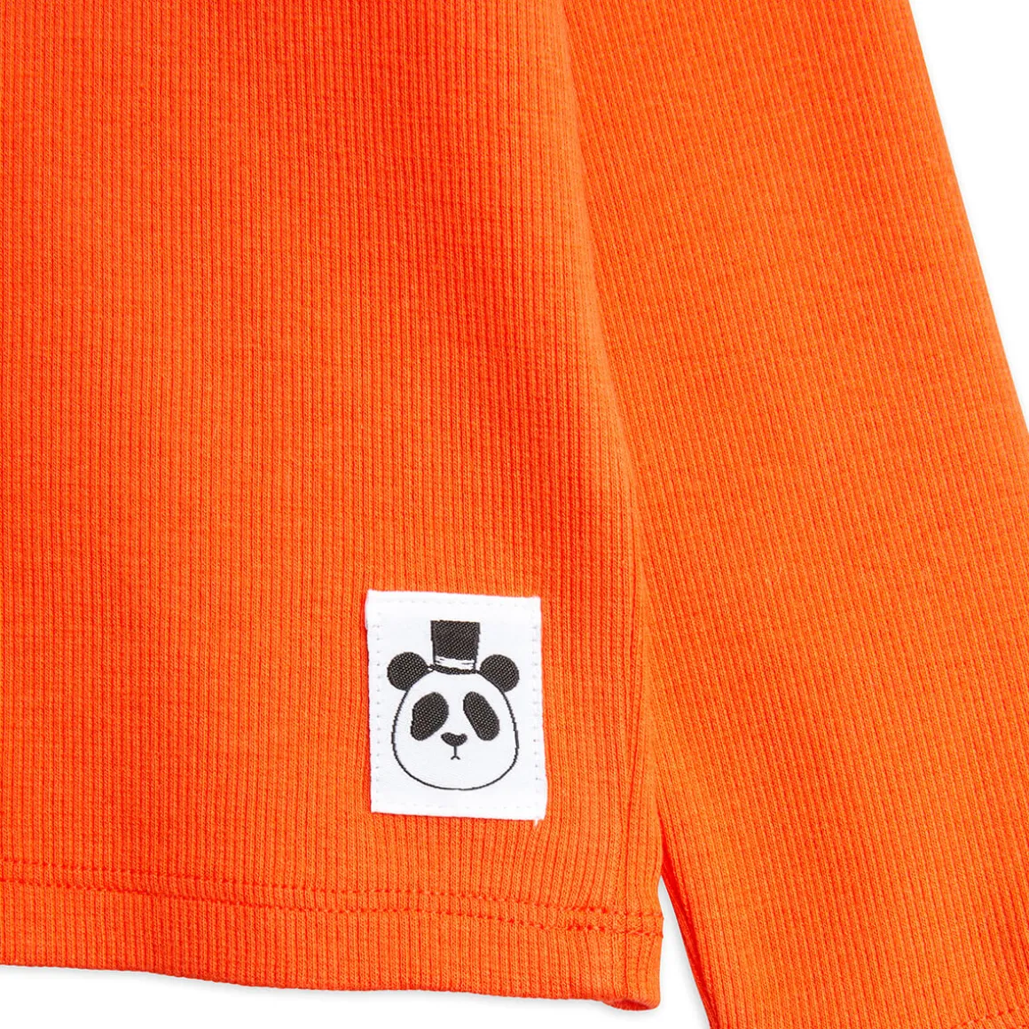 Rib Turtleneck in Red by Mini Rodini