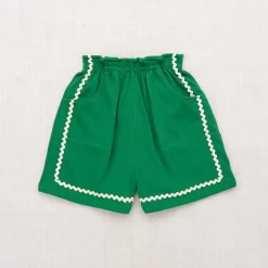 Rickrack Camp Short in Bottle Green by Misha & Puff