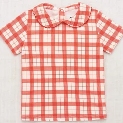 Rickrack Collar Tee in Tomato Piazza by Misha & Puff