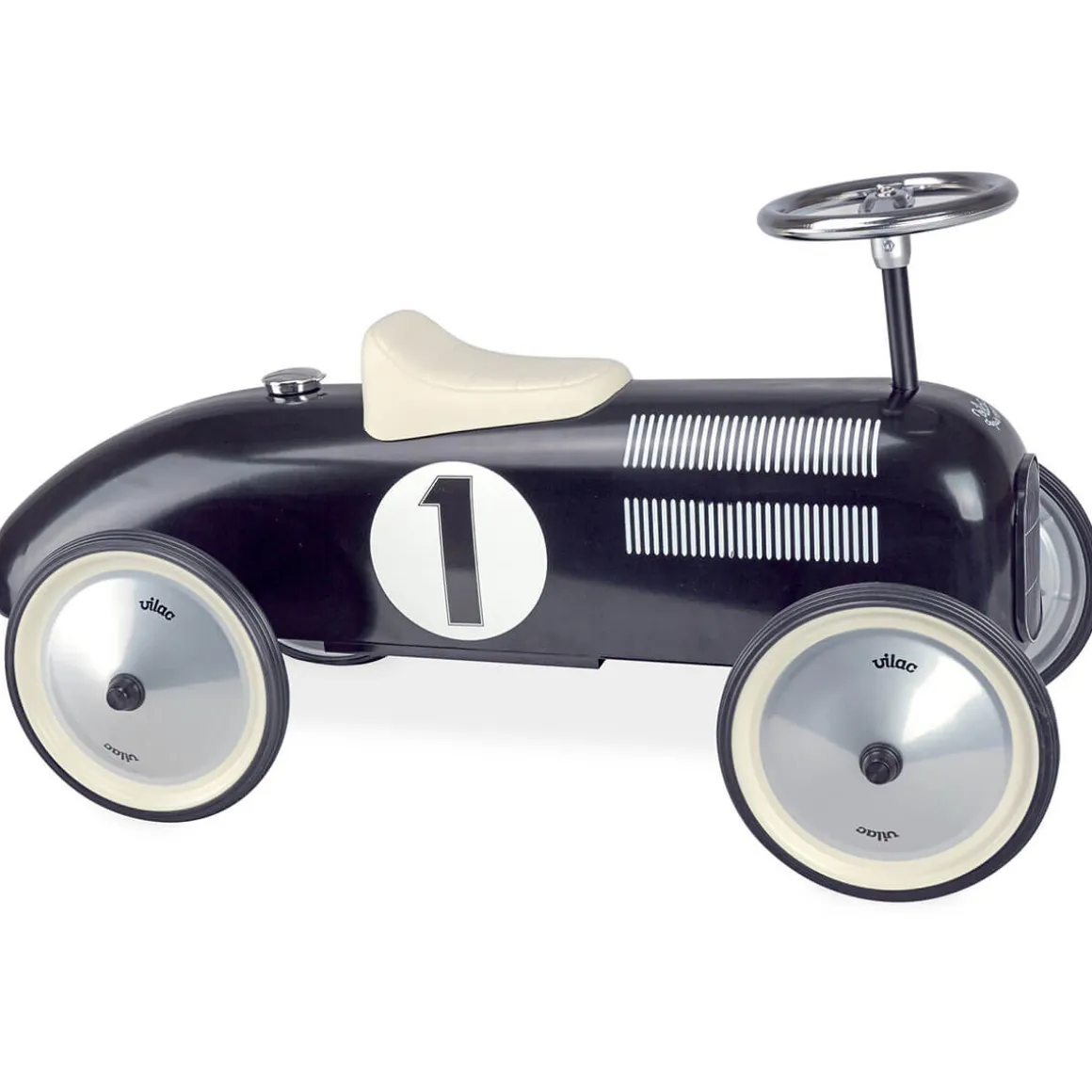 Ride On Metal Car in Black by Vilac