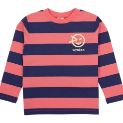 Riga Base Layer T Shirt in Plush Pink / Navy by Wynken - Last One In Stock - 6 Years