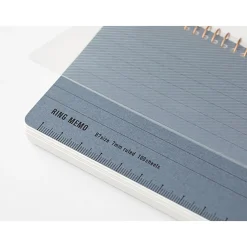 Ring Memo B7 Notebook in Blue by Midori
