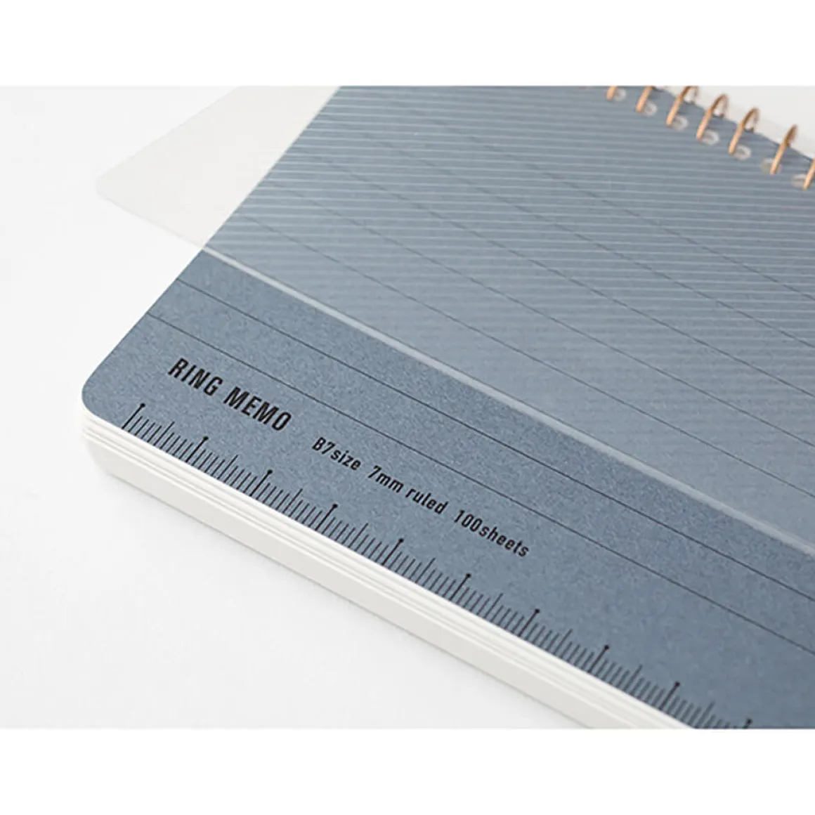 Ring Memo B7 Notebook in Blue by Midori