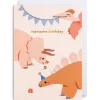 Roarsome Birthday Greetings Card by Elena Comte for Lagom Design