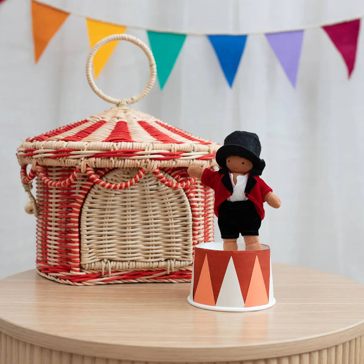 Rolando The Ringleader Holdie Folk Pocket-Sized Doll by Olli Ella
