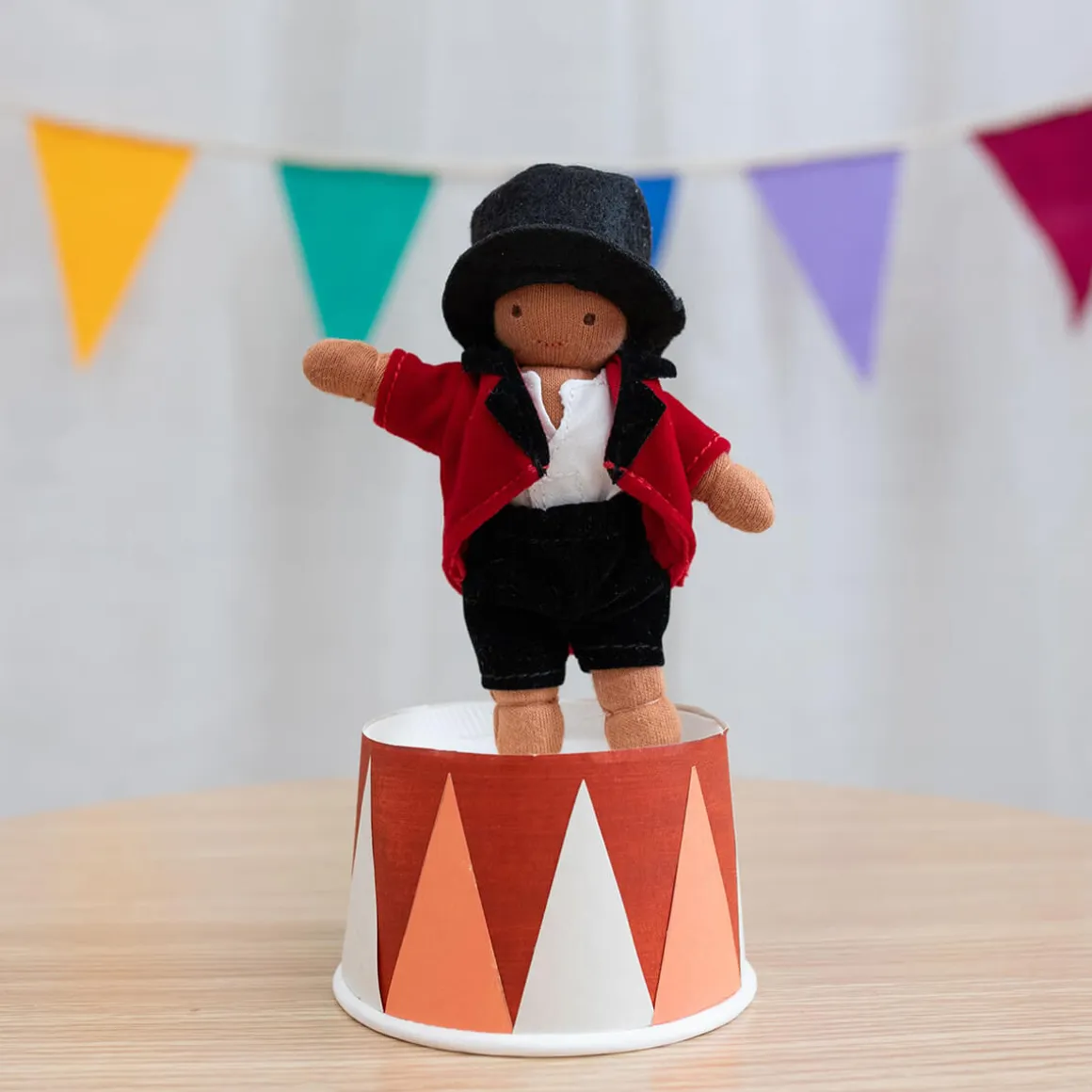 Rolando The Ringleader Holdie Folk Pocket-Sized Doll by Olli Ella