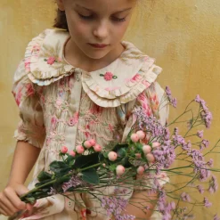 Romantic Dress in Antoinette Print by Bonjour