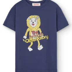 Rooster Kids T Shirt in Deep Blue by The Animals Observatory