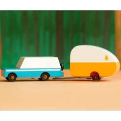 Rosebud Camper Trailer For Mini Candycar By Candylab Toys