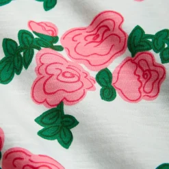 Roses AOP Long Sleeve Dress in Pink by Mini Rodini - Last One In Stock - 140/146 (9-11 Years)