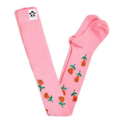Roses Tights in Pink by Mini Rodini