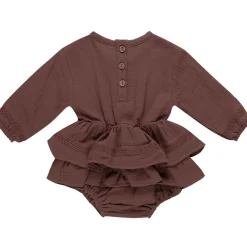 Rosie Romper in Plum by Quincy Mae