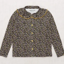 Rowan Top in Carbon / Periwinkle Mini Floral by Misha & Puff