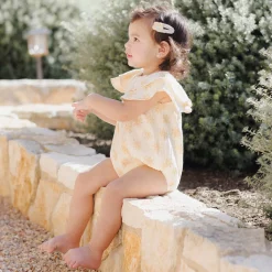 Roxy Romper in Daisies by Rylee & Cru
