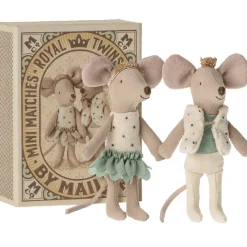 Royal Baby Mice Twins in a Matchbox by Maileg
