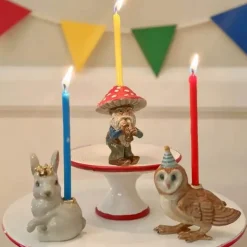 Royal White Rabbit Ceramic Cake Topper by Camp Hollow