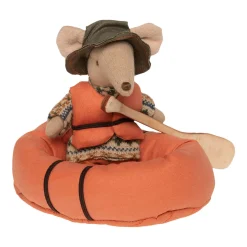 Rubber Boat in Orange (Mouse Size) by Maileg