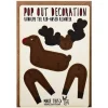 Rudolph Pop Out Decoration And Christmas Card by The Pop Out Card Company