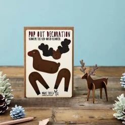 Rudolph Pop Out Decoration And Christmas Card by The Pop Out Card Company