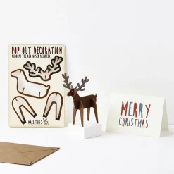 Rudolph Pop Out Decoration And Christmas Card by The Pop Out Card Company