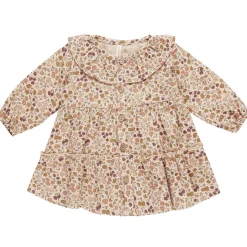 Ruffle Collar Button Dress in Posy by Quincy Mae