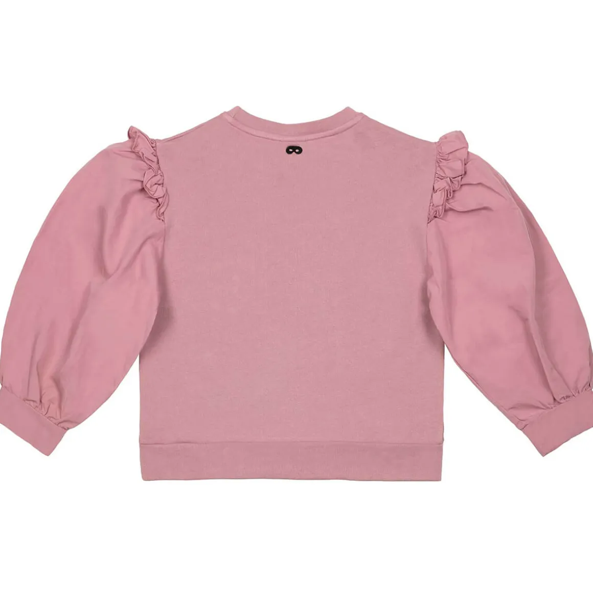 Ruffled Sweatshirt in Glitter Pink by Beau Loves