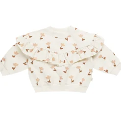 Ruffle Fleece Sweatshirt in Tulips by Quincy Mae
