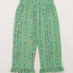 Ruffle Pedal Pusher in Jadeite Little Botanica by Misha & Puff