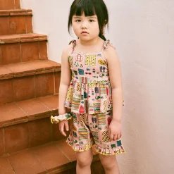 Ruffle Short in Parfait Beach Day by Misha & Puff