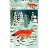 Running Foxes Advent Calendar Greetings Card By Roger La Borde