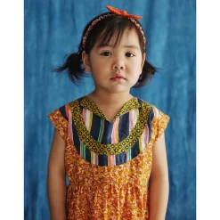 Ruthie Dress in Gingerbread Tisbury Garden by Misha & Puff
