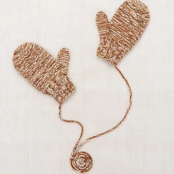 Safe Harbour Mittens in Acorn And Lollipop Confetti Marl by Misha & Puff