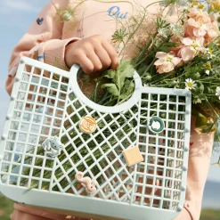 Samantha Basket With Charms in Light Peppermint by Liewood