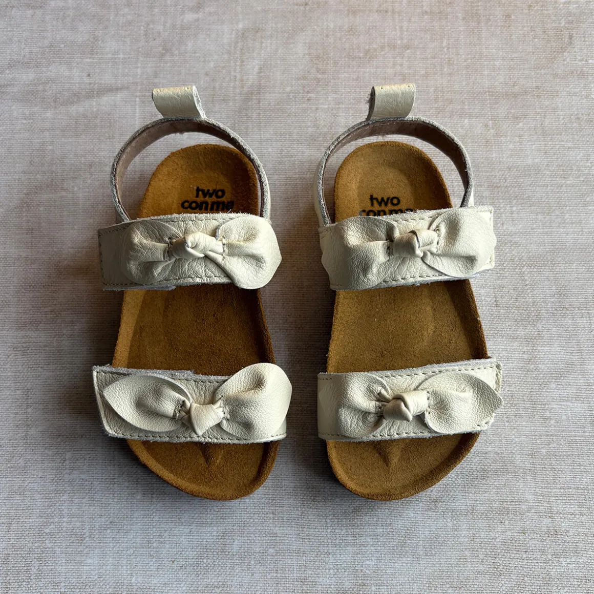 Sandy Velcro Sandals in Milk by PèPè