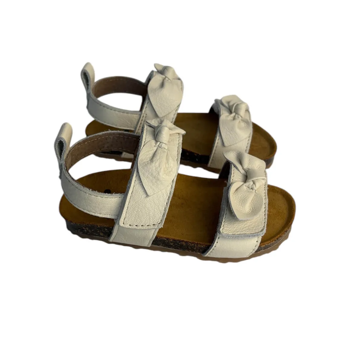 Sandy Velcro Sandals in Milk by PèPè