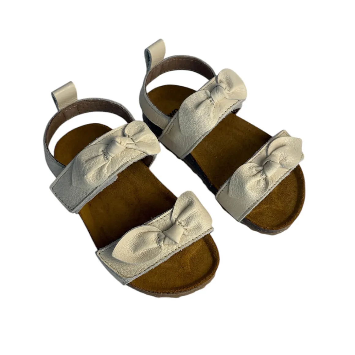 Sandy Velcro Sandals in Milk by PèPè