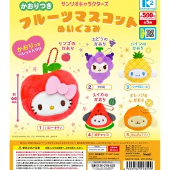 Sanrio Characters Kaoritsuki Scented Fruit Mascot Gachapon Capsule Collectible by K2 Station