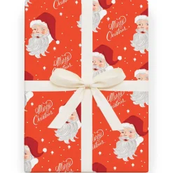 Santa Christmas Gift Wrap (3 Sheets Pack) By Rifle Paper Co.