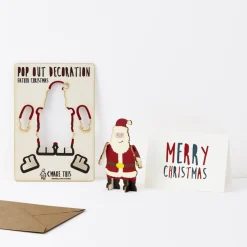 Santa Pop Out Decoration And Christmas Card by The Pop Out Card Company