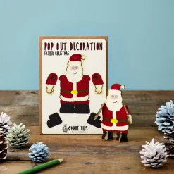 Santa Pop Out Decoration And Christmas Card by The Pop Out Card Company