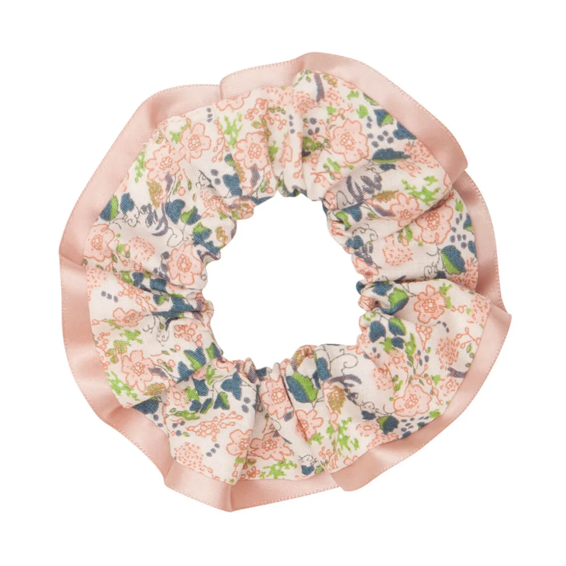 Satin Edge Scrunchie in Peach by Mimi & Lula
