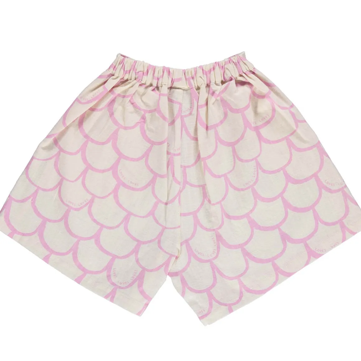 Scales Pleated Shorts in Pink Lavender by Beau Loves